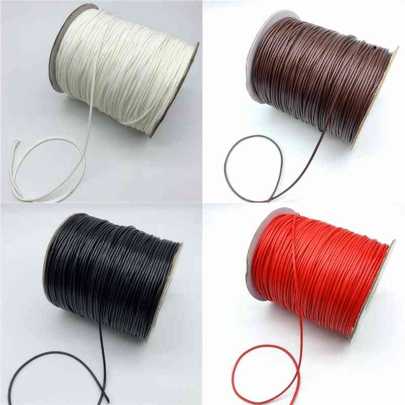 Waxed Cotton Cord Rope Thread String Strap Necklace For Jewelry Making