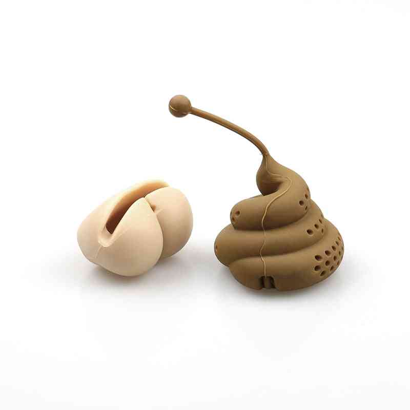 Silicone Creative, Poop Shaped, Herbal Coffee Filter, Tea Infuser