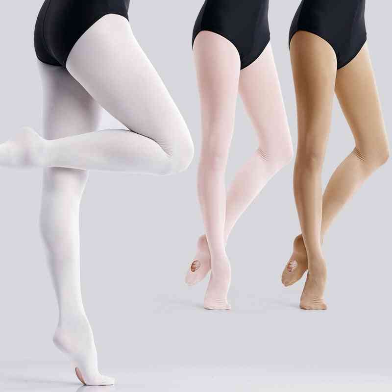 Convertible Ballet, Tights Microfiber Dance Stockings, Seamless Pantyhose For