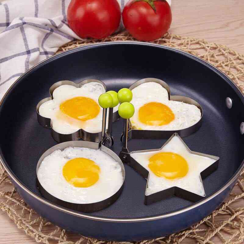 Eggpannekake av silikon, ringform, frokostmatlaging, omelettverktøy