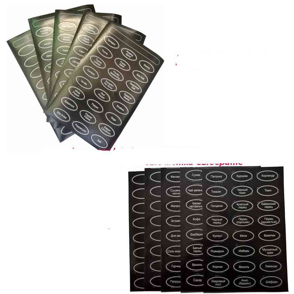 Magnetische kruidenpotjes set met etiketten stickers