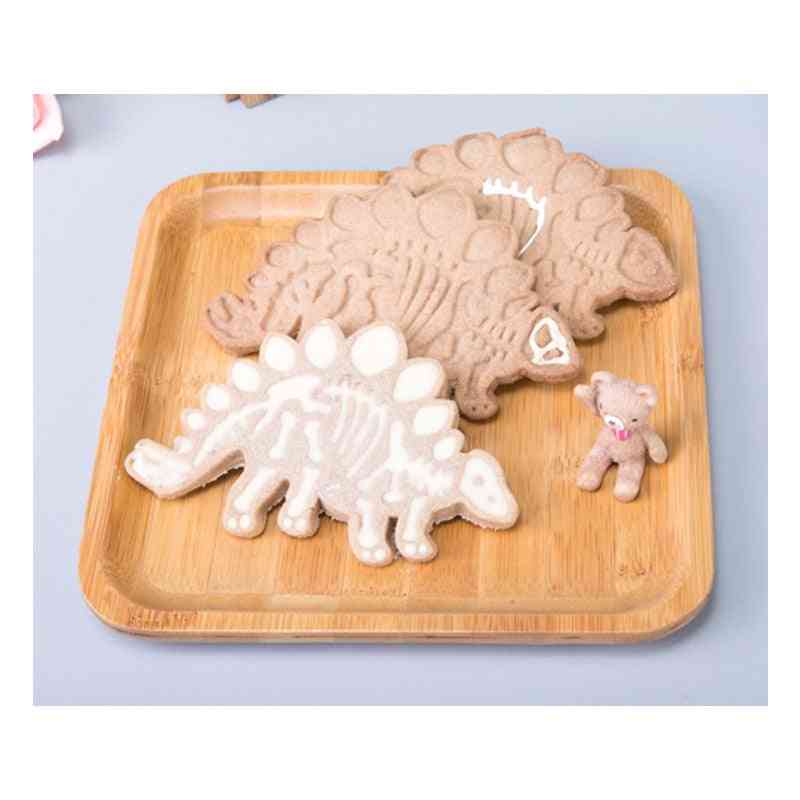 3d Dinosaur Cookies Cutter Mold Biscuit / Dessert Baking Cake Decor Tool