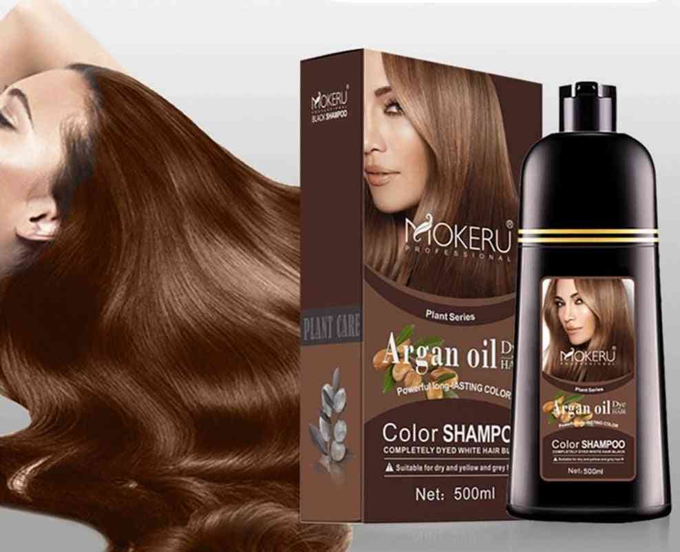 Esence oleje, šampon pro okamžité barvení vlasů krémem