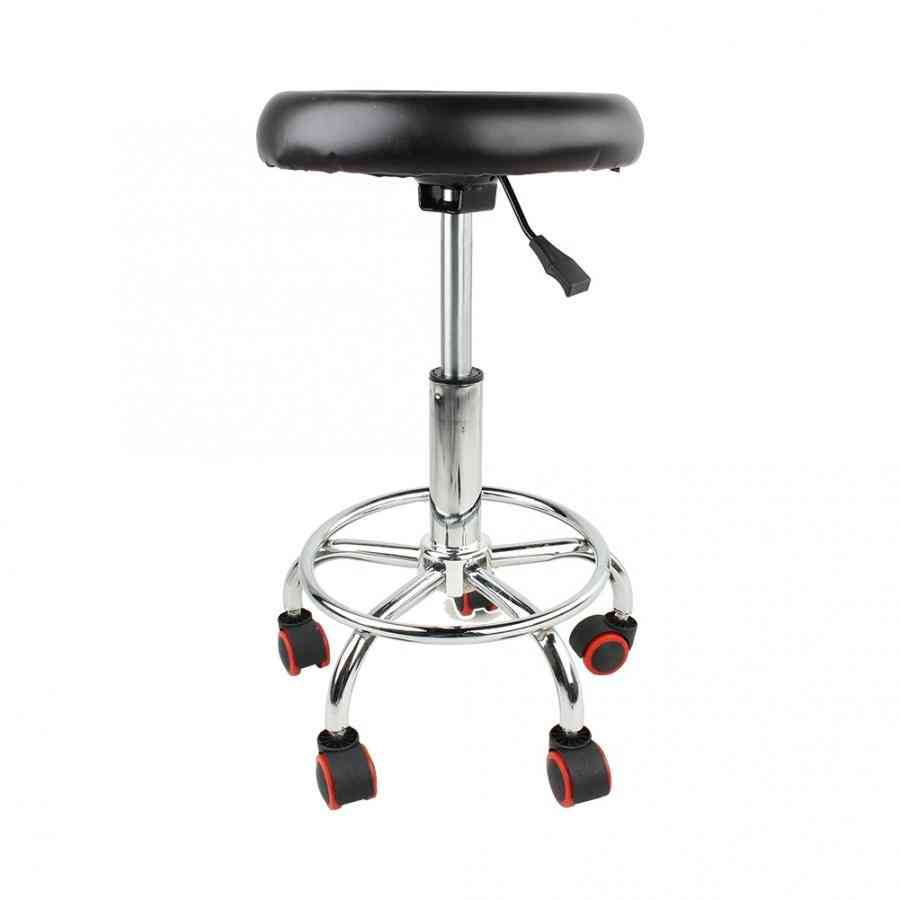 Adjustable- Salon Rolling Swivel Stool- Tattoo Massage Spa Chair