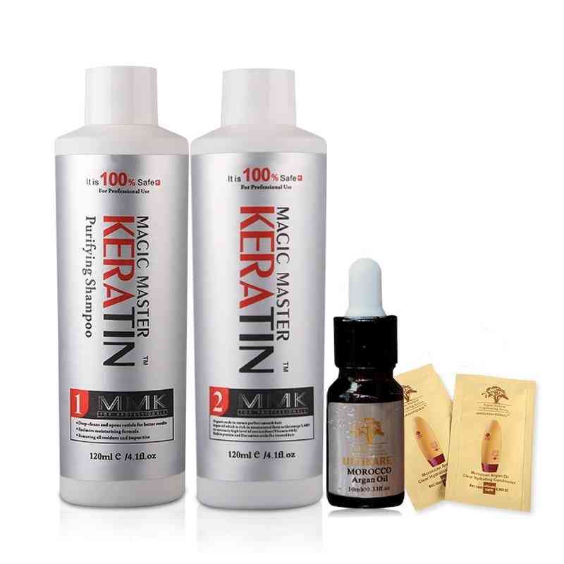Coconut Smelling Without Formalin Magic, Hair Treatment Shampoo, Argon Oil Set