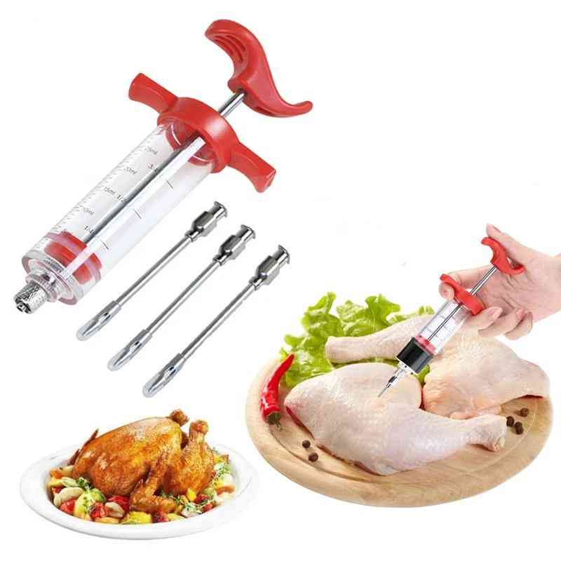 Meat Syringe Marinade Injector, Chicken Flavor Kitchen Cooking Tool