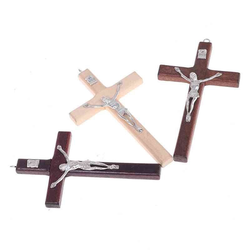 Jesus Christ, Suffering Statue Cross, Religious Prayer Decoration