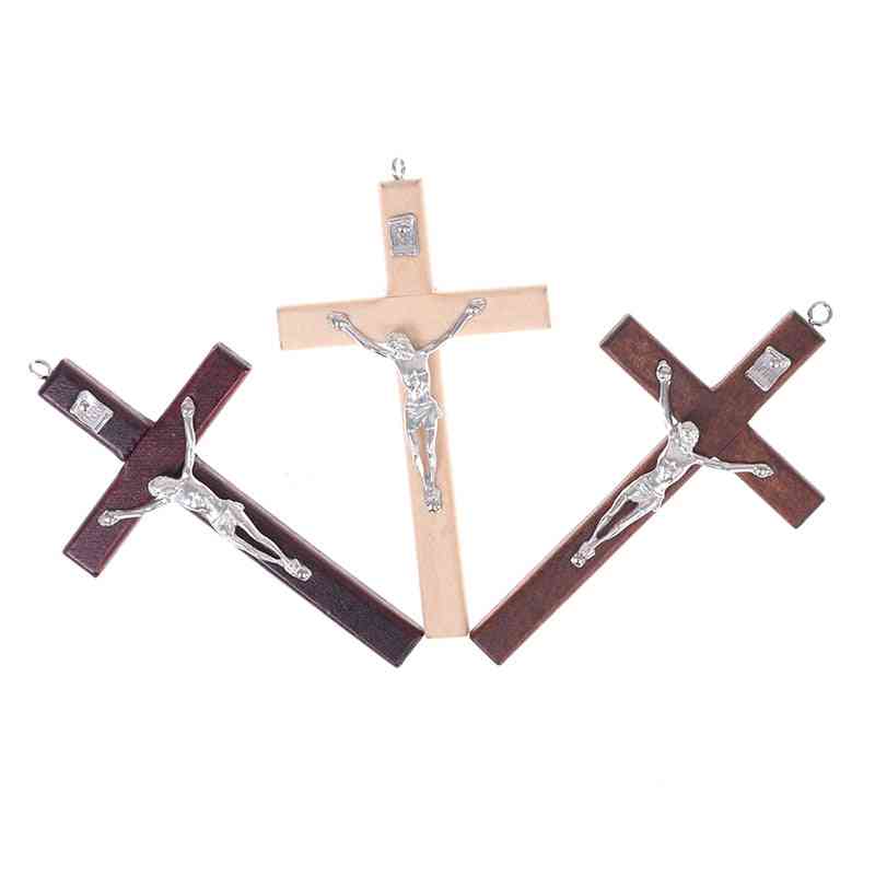 Jesus Christ, Suffering Statue Cross, Religious Prayer Decoration