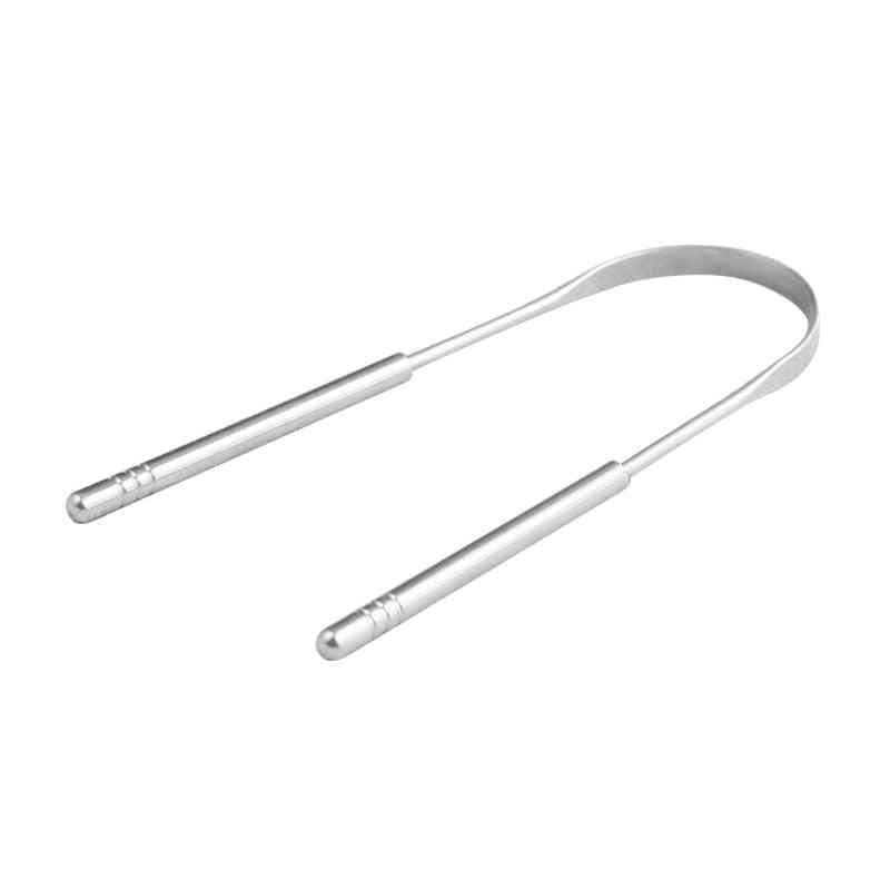 Stainless Steel Scraper Reusable Tongue Scraper For Oral Care