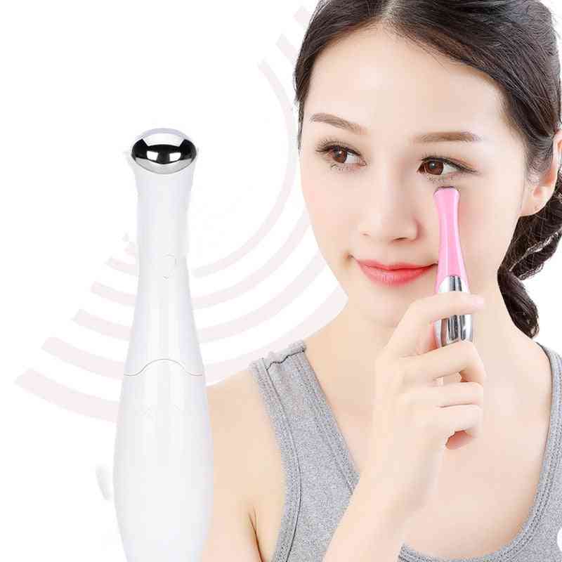 Portable- Electric Eye Massage Pen Device- Dark Circle, Facials Vibration, Face Magic Stick