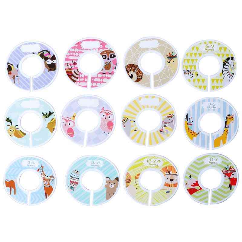 Plastic Clothing- Circle Round Hangers, Closet Dividers For Wardrobe