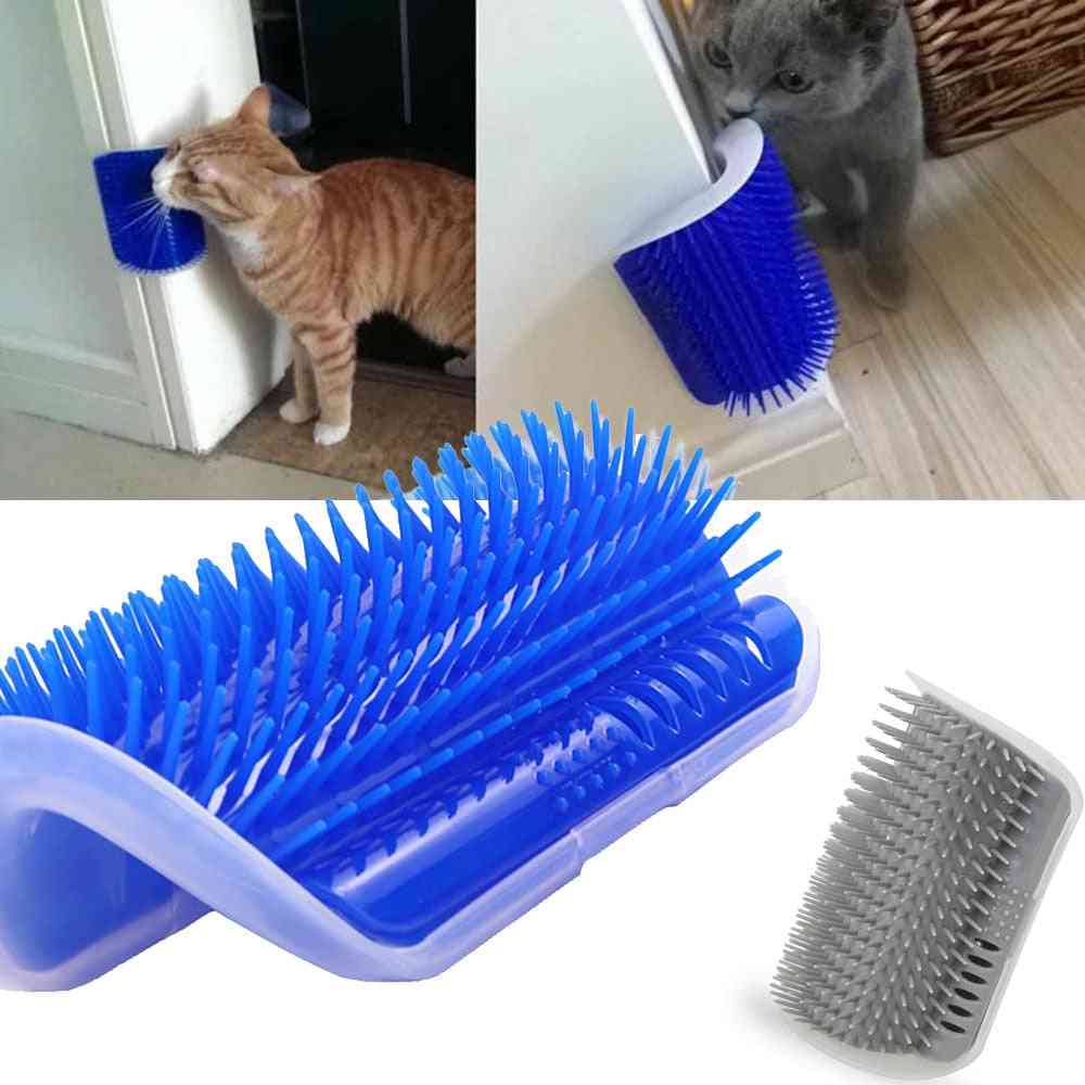 Escovinha para gatos - escova de canto com erva de gato esfrega o rosto