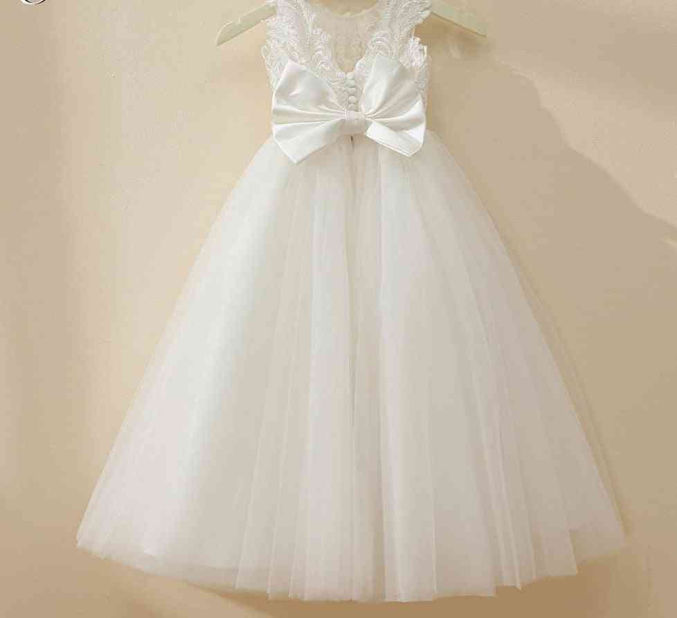 Puffy Tulle Lace Ball Gown, Flower Girl Dresses