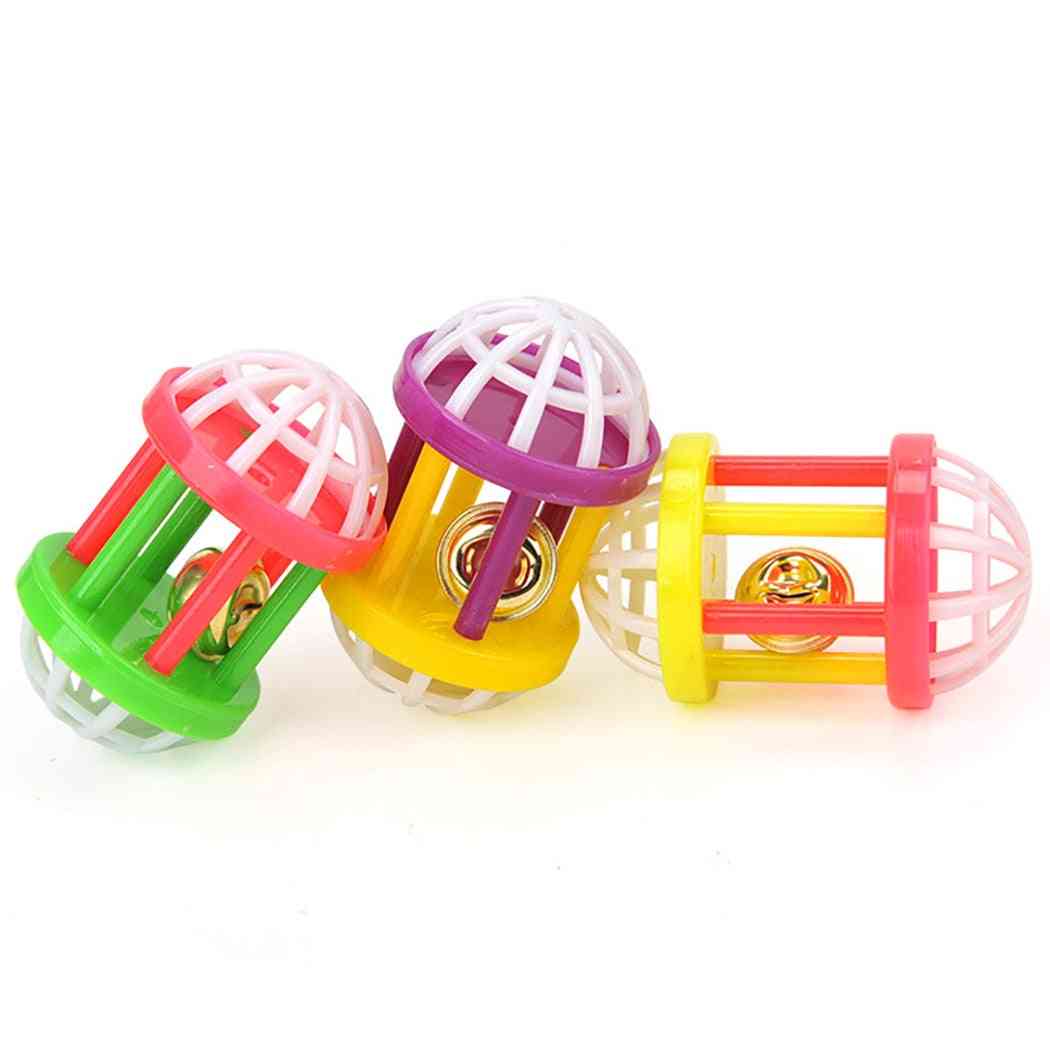 Bacchetta di piume giocattolo interattivo gatto bastone con piccola gabbia topo campana
