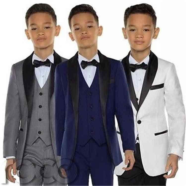 Three Piece- Shawl Lapel With One Button, Tuxedos Suit Set-1