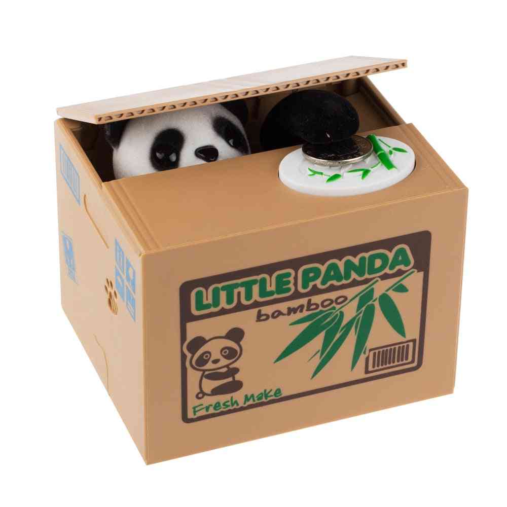 Panda Cat Thief Money Boxes Toy For Kids