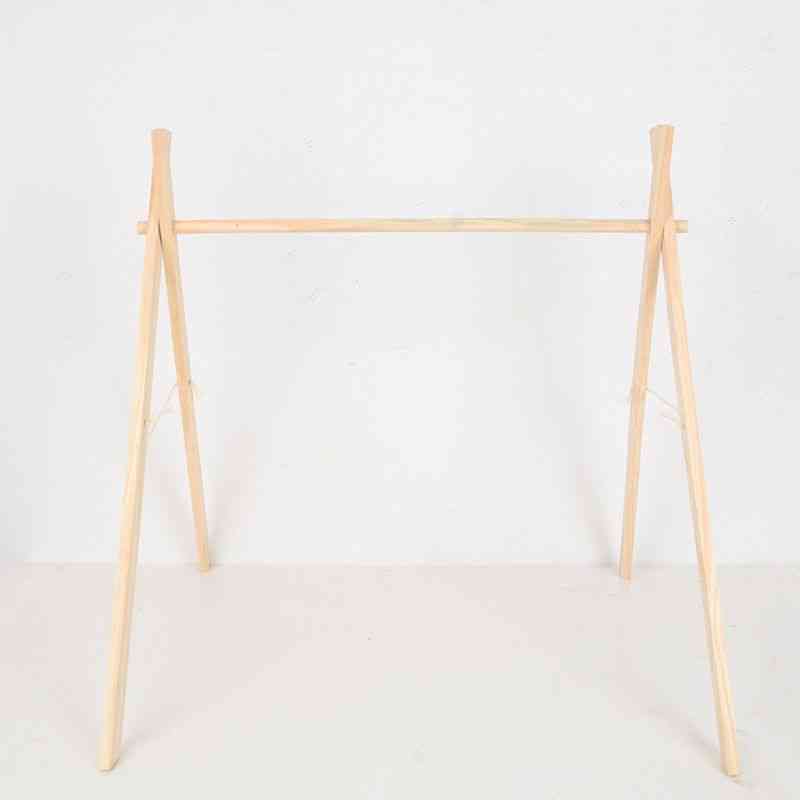 Nordic Simple Wooden Fitness Frame Rack, Room Decorations