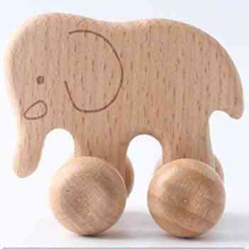 Beech Wooden Teether Animal Montessori Toy