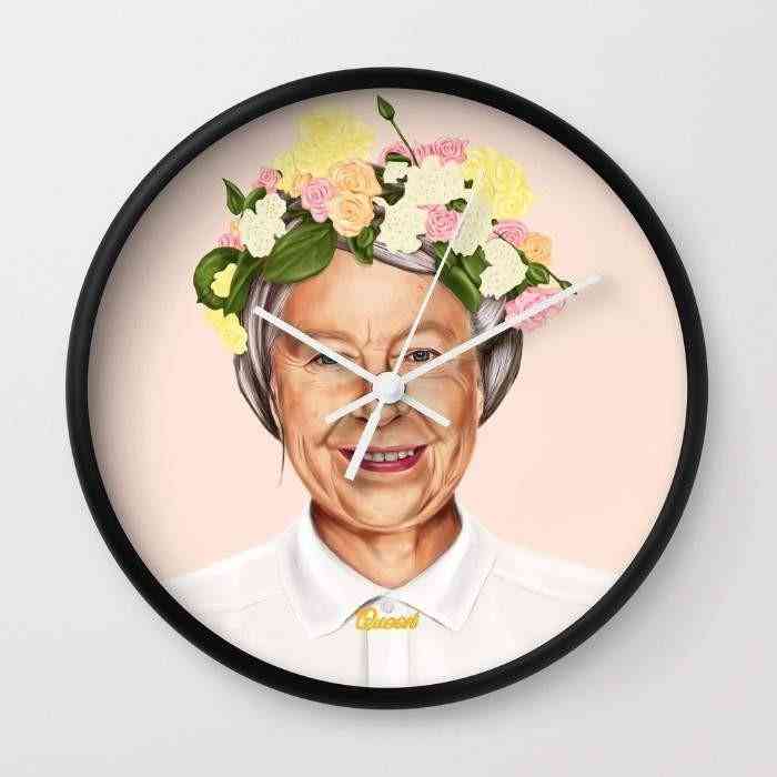 Horloge murale reine elizabeth