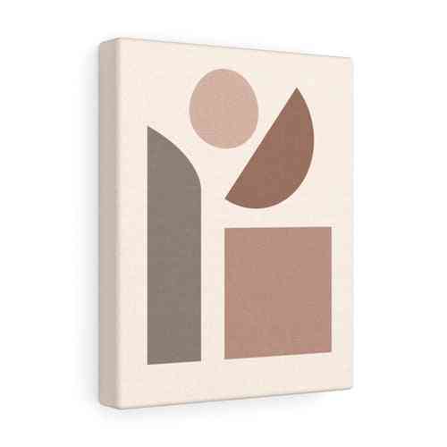 Abstraction Canvas Banner With Wooden Frame