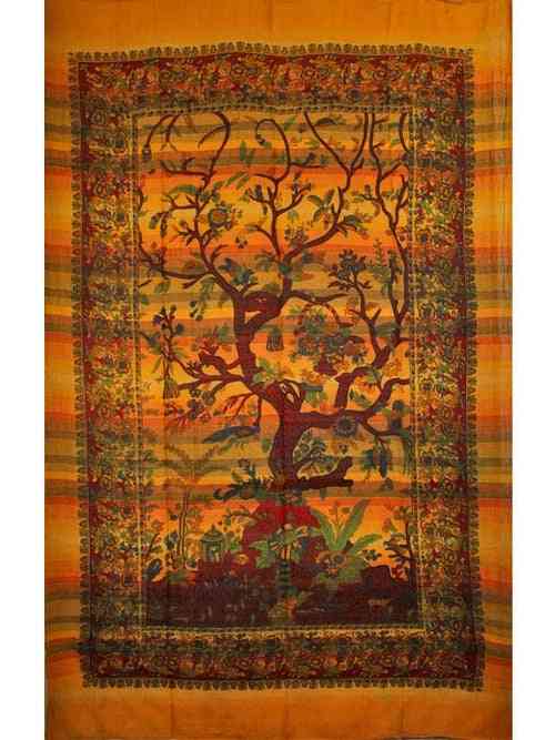 Safran tree of life-handloom tapestry
