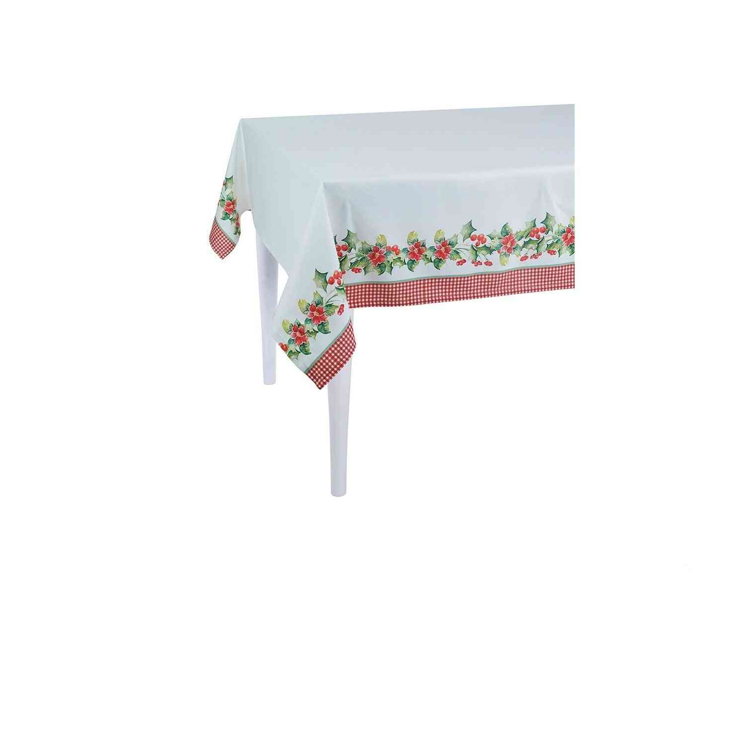 Toalha de mesa decorativa com estampa de feliz natal