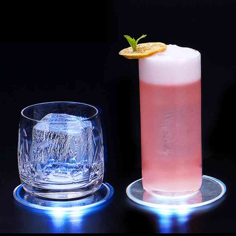 Acryl LED Light Coaster Cocktail Flash Base
