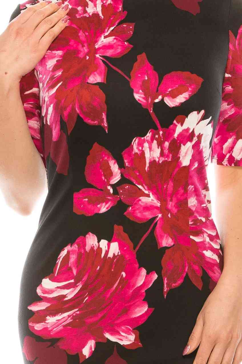 Floral Printed Sheath Dress