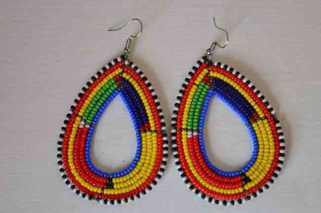 Beads Drop Handcrafted African Earrings