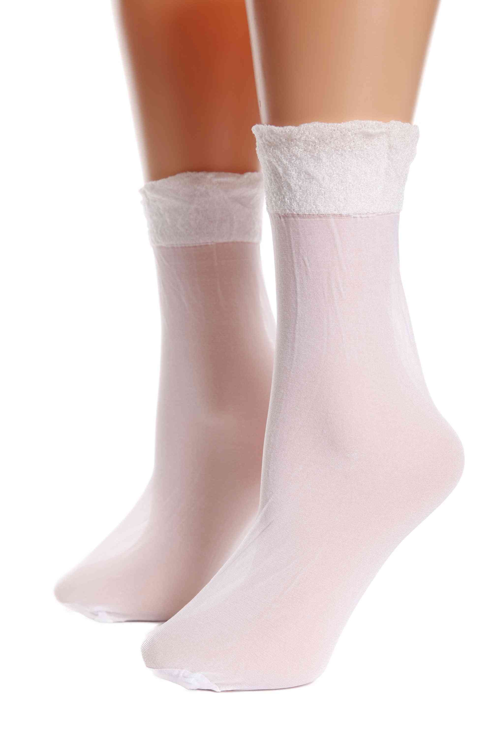 Sheer White Socks