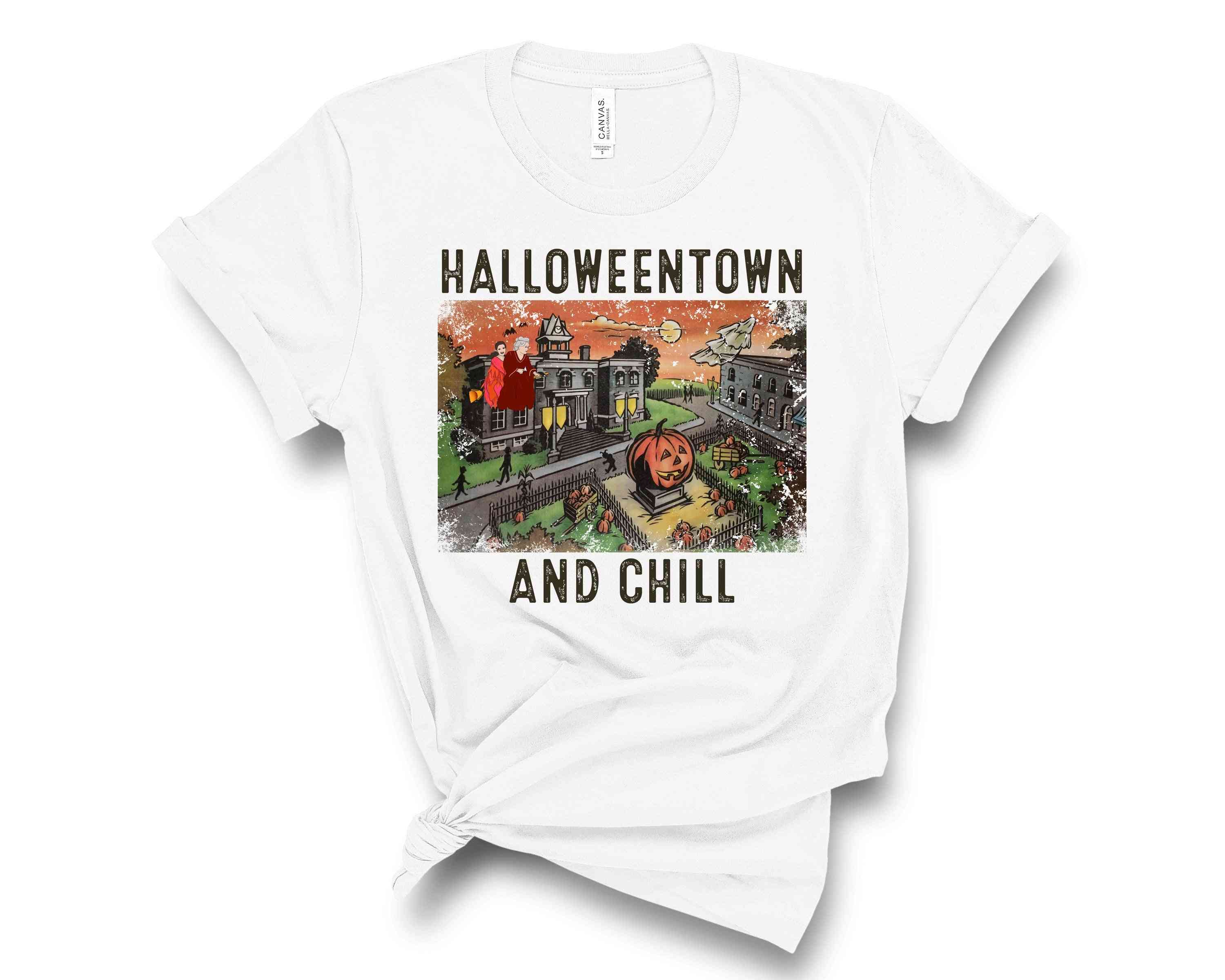 Halloweentown en chill tee