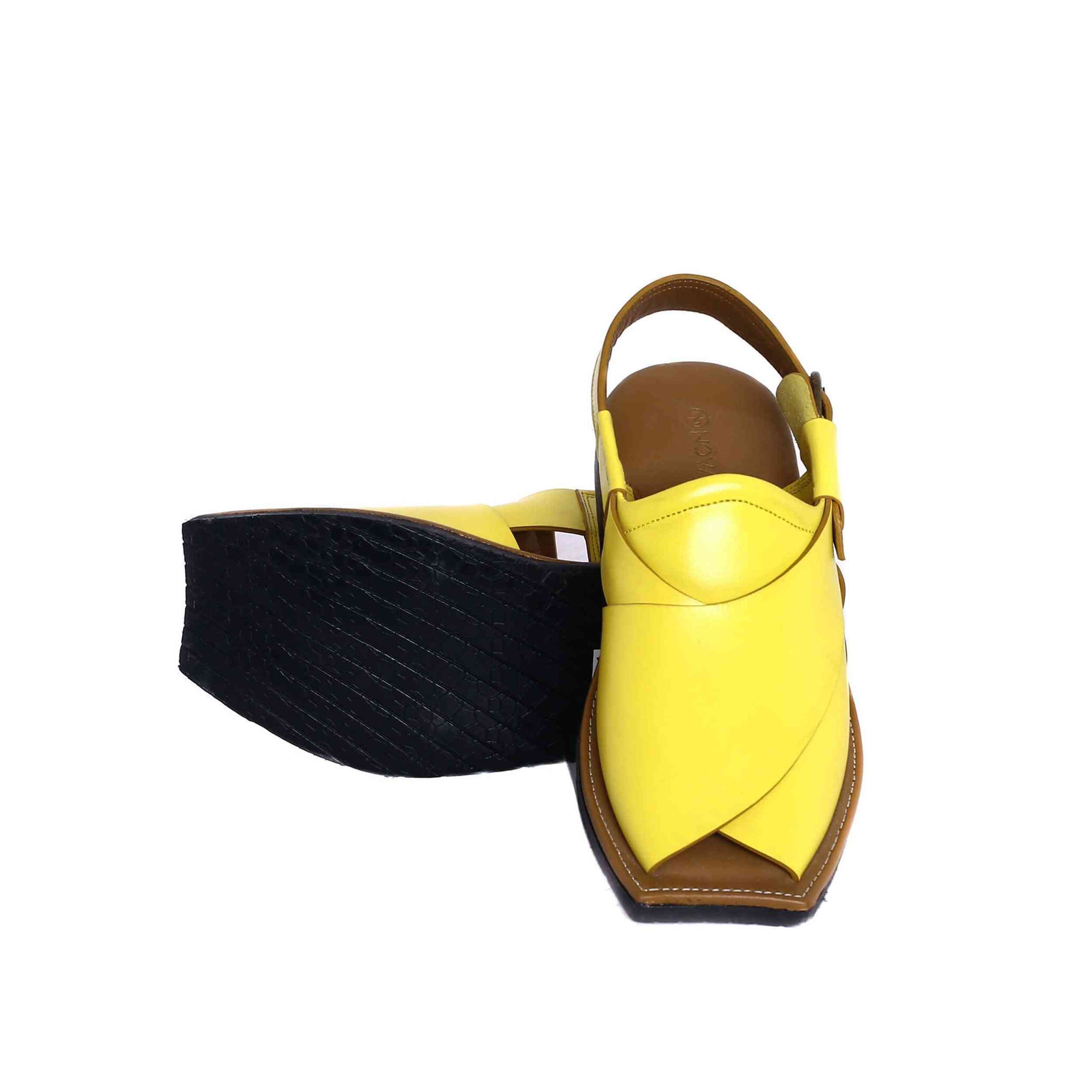 Herren-Sandale mit Fischer-Reifensohle aus Leder
