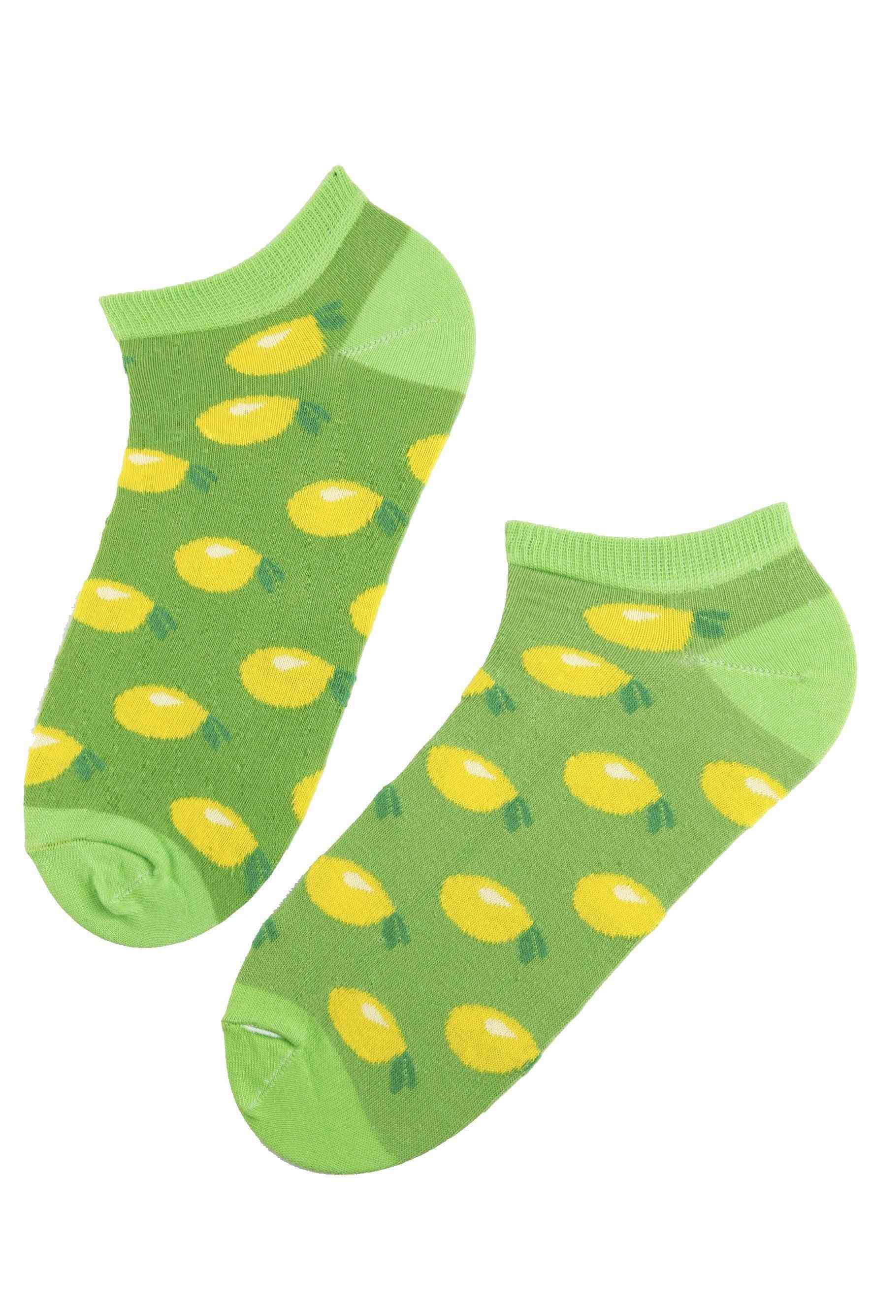 Chaussettes basses à motif citron