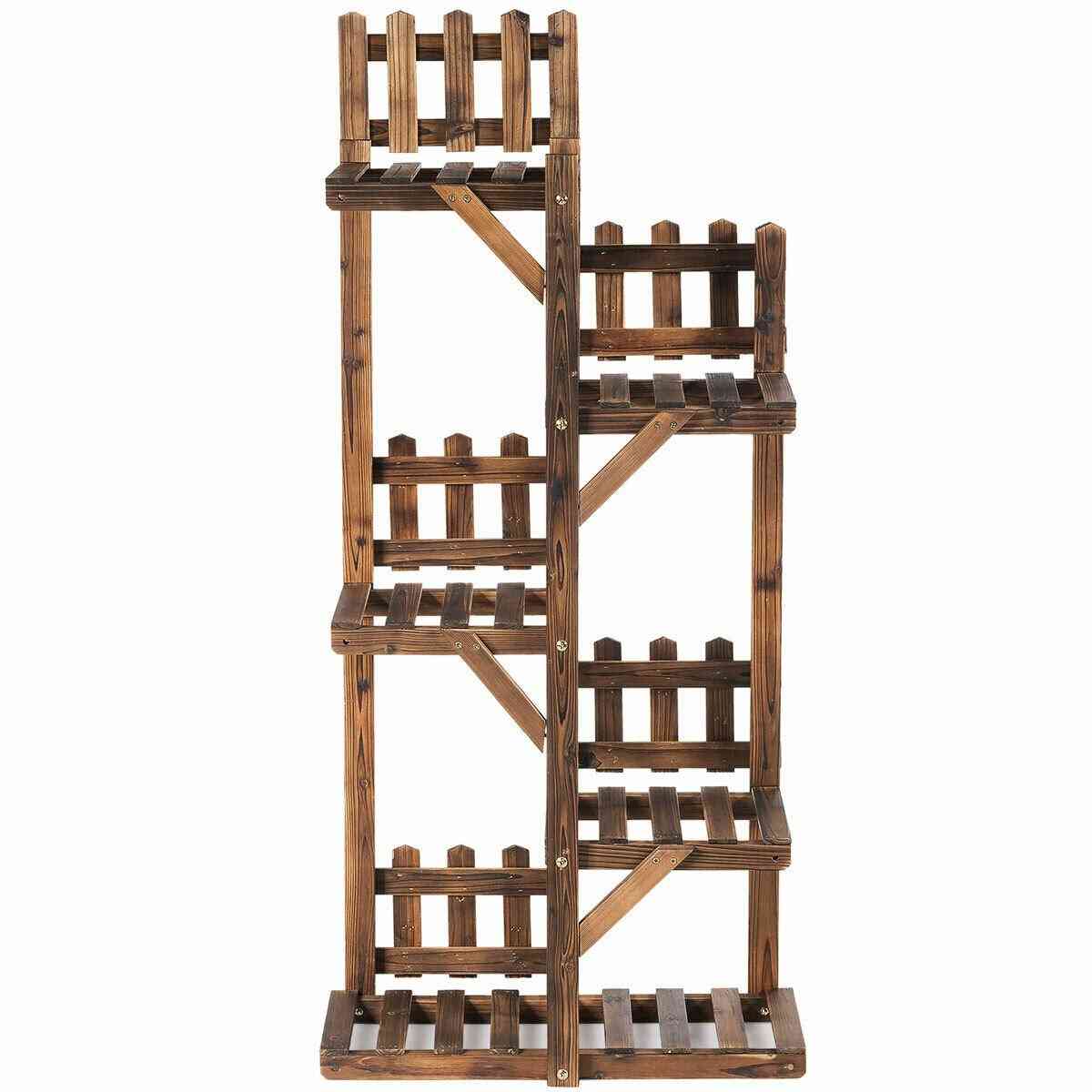5-tier Flower Rack Wood Plant Stand