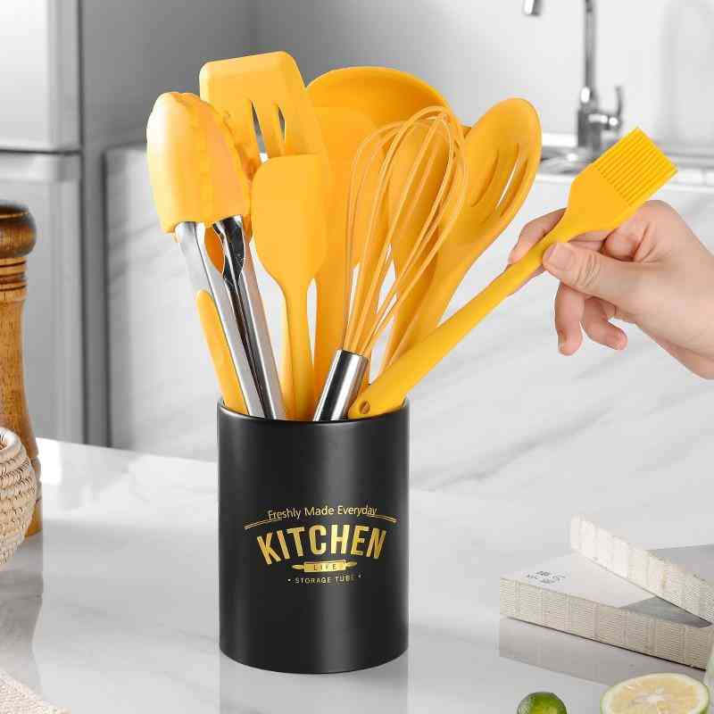 Silicone Cooking Utensils Set With Storage Box