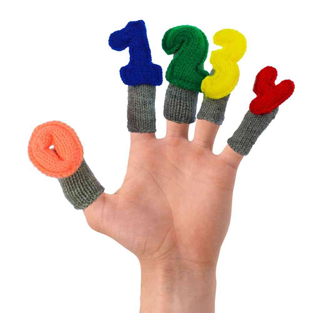 ללמוד לספור בובות אצבע