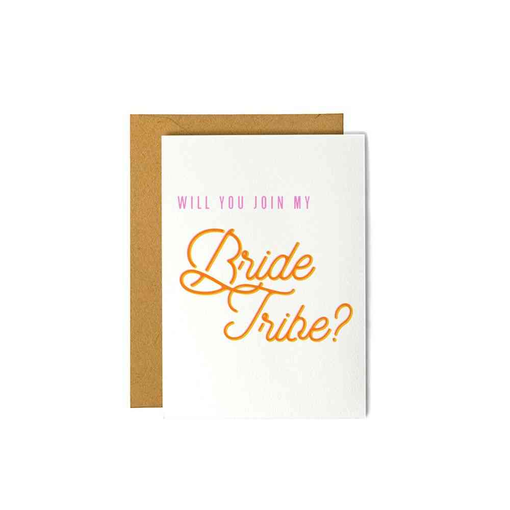 Will You Join My Bride Tribe-proposal Card