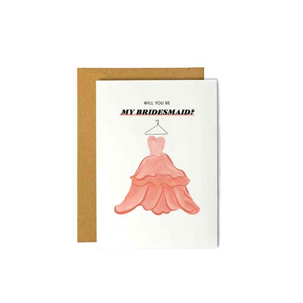 Will You Be My Bridesmaid-proposal Card