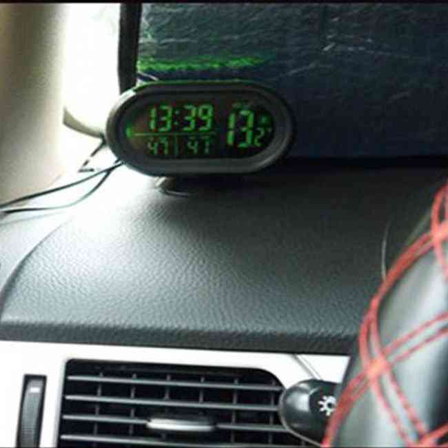 Lcd Digital Car Voltage Monitor Clock