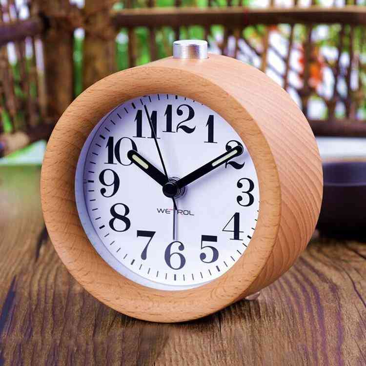 Wooden Led Alarm Clock