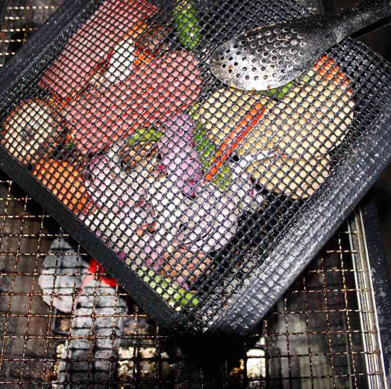 Reusable, Bbq Heat Resistant And Non-stick Mesh Grilling Bag