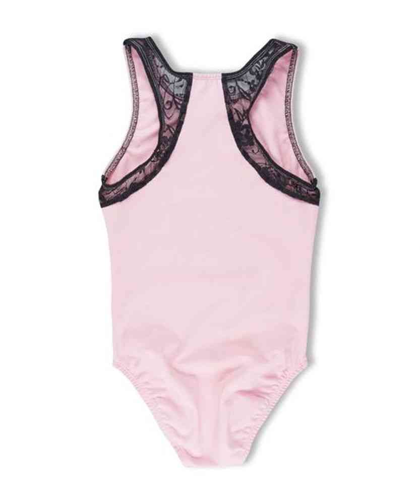 Racer Back Leotard With Lace