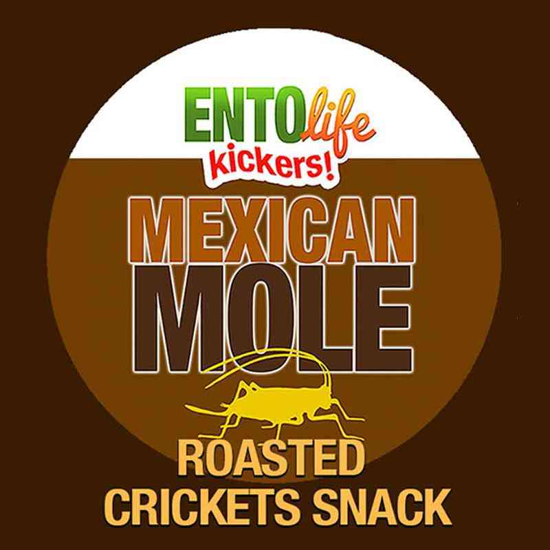 Mini-kickers bocadillo de grillo con sabor a mole mexicano