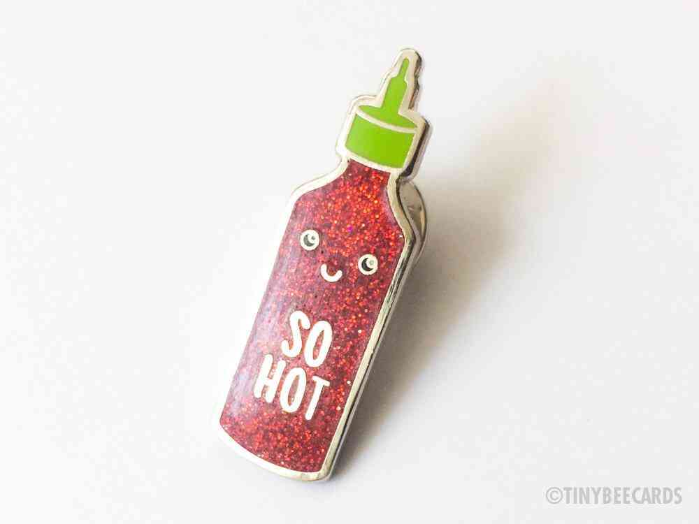 So Hot- Sriracha Sparkle Hard Enamel Pin