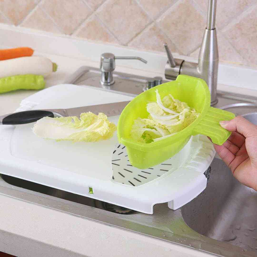 Nonslip Over-the-sink Cutting Board
