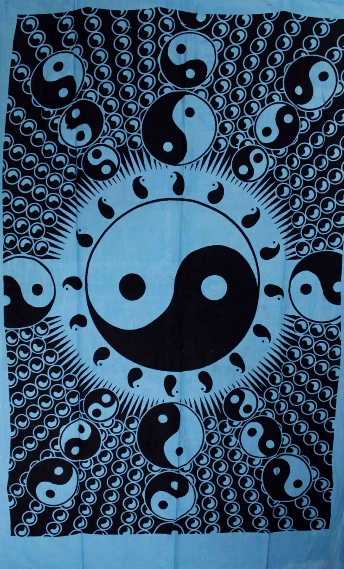 Drijvend yin yang-3d tapijt