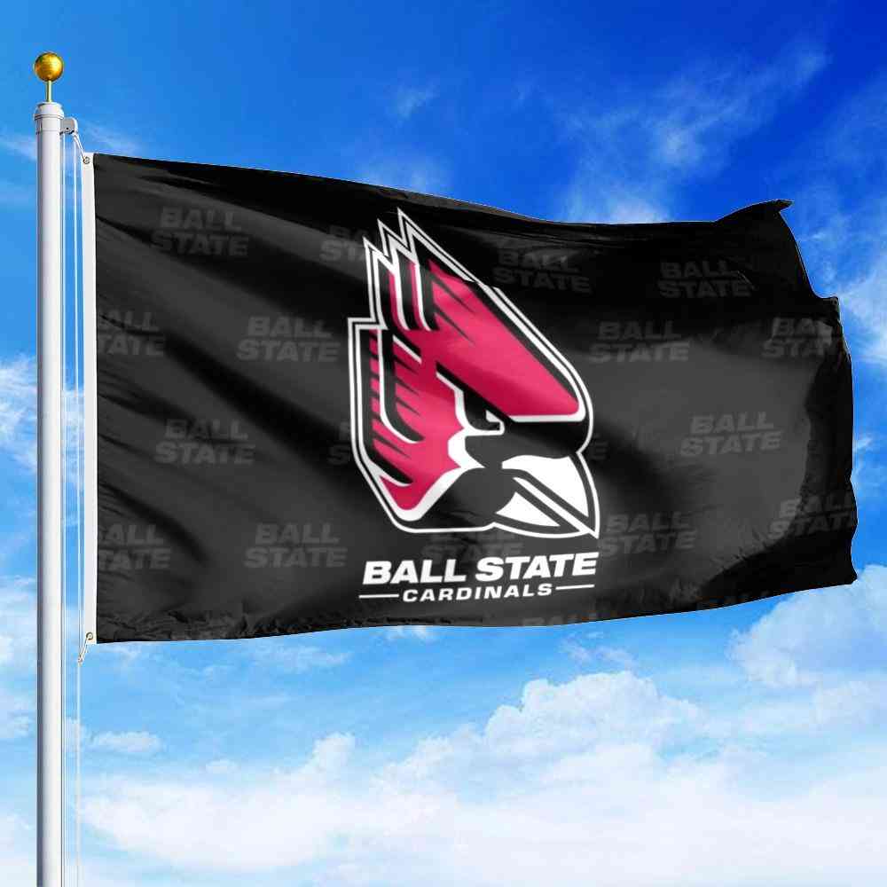 Ball State University Logo Watermark Flag