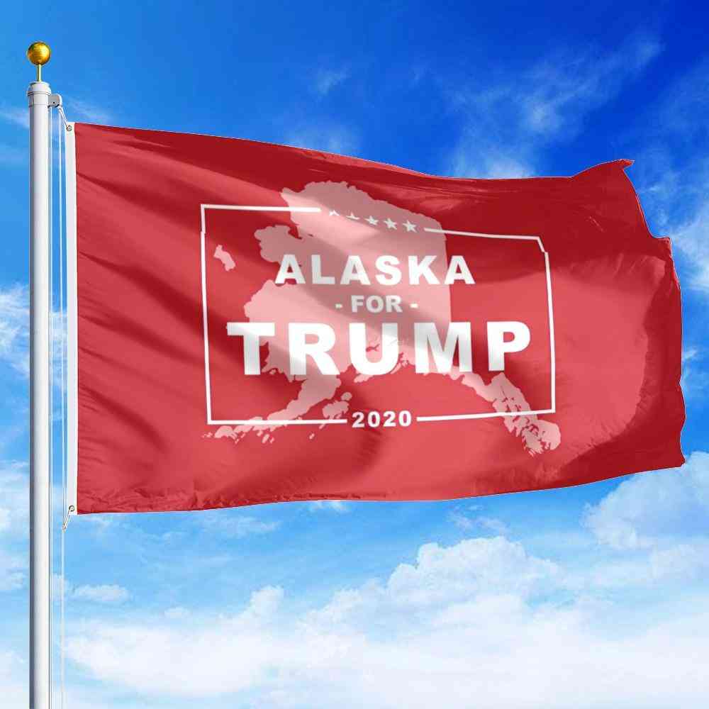 Alaska For Trump Flag