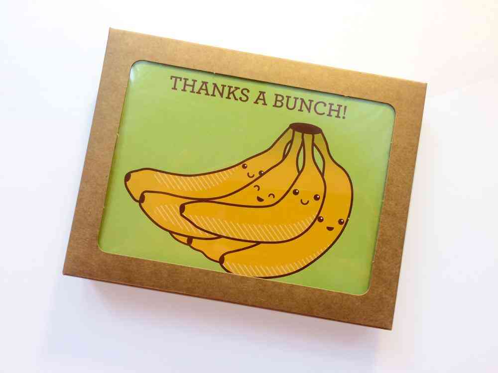 Krabicová sada 6 banánů - karty s poděkováním