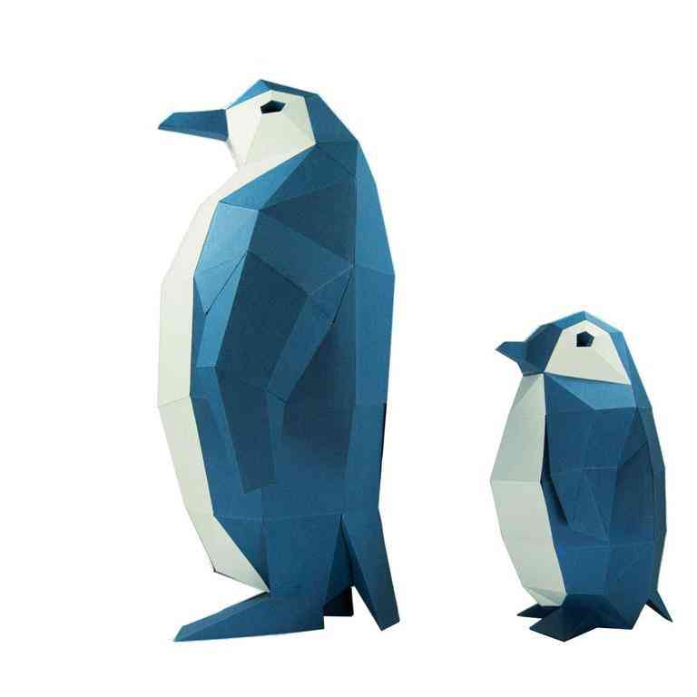 3d Paper Craft Penguin Model